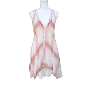 Elizabeth and James Pink Cream Plaid Dress